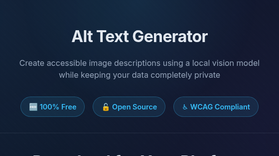 Alt Text Generator download page