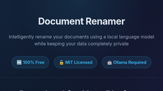 Document Renamer download page