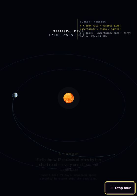 Long transfer arcs carrying projectiles between Mars and Earth